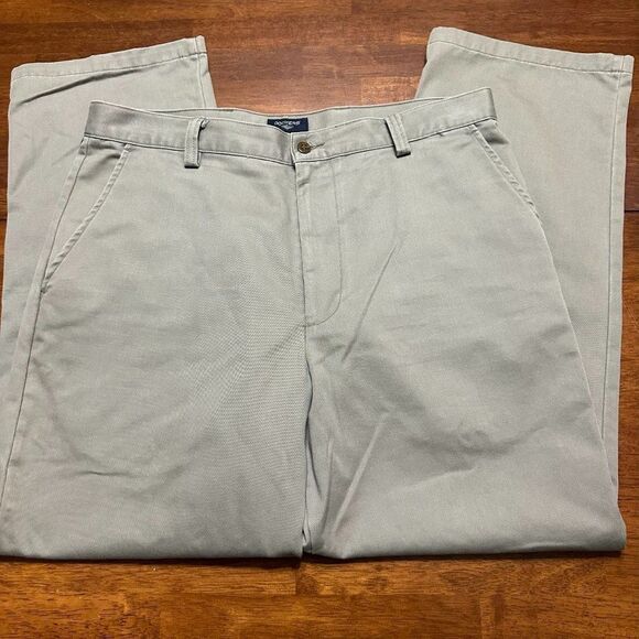 Dockers Other - Dockers Chino Pants Mens 36x30 Khaki Cotton Flat Front Twill Classic Fit Work